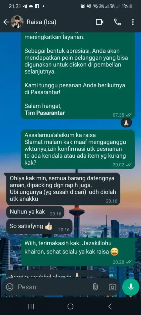 Testimoni Pasarantar 8